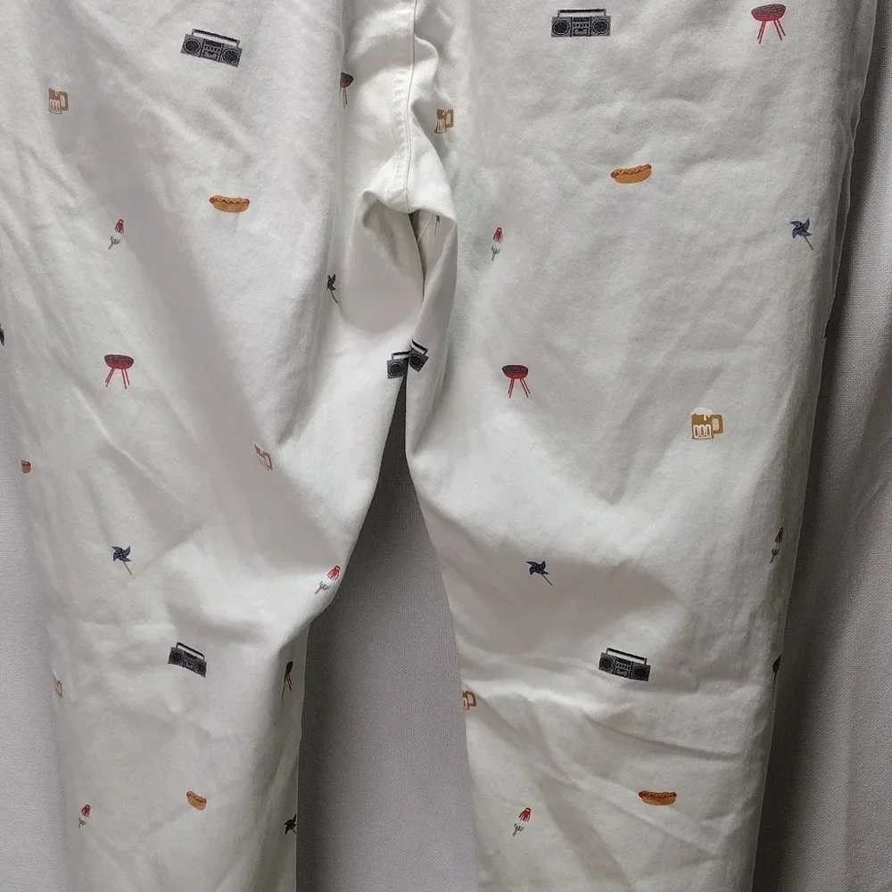 Mugsy Americanas Pants Mens Chino Slim Straight Cotton Stretch BBQ  Sz 40x30